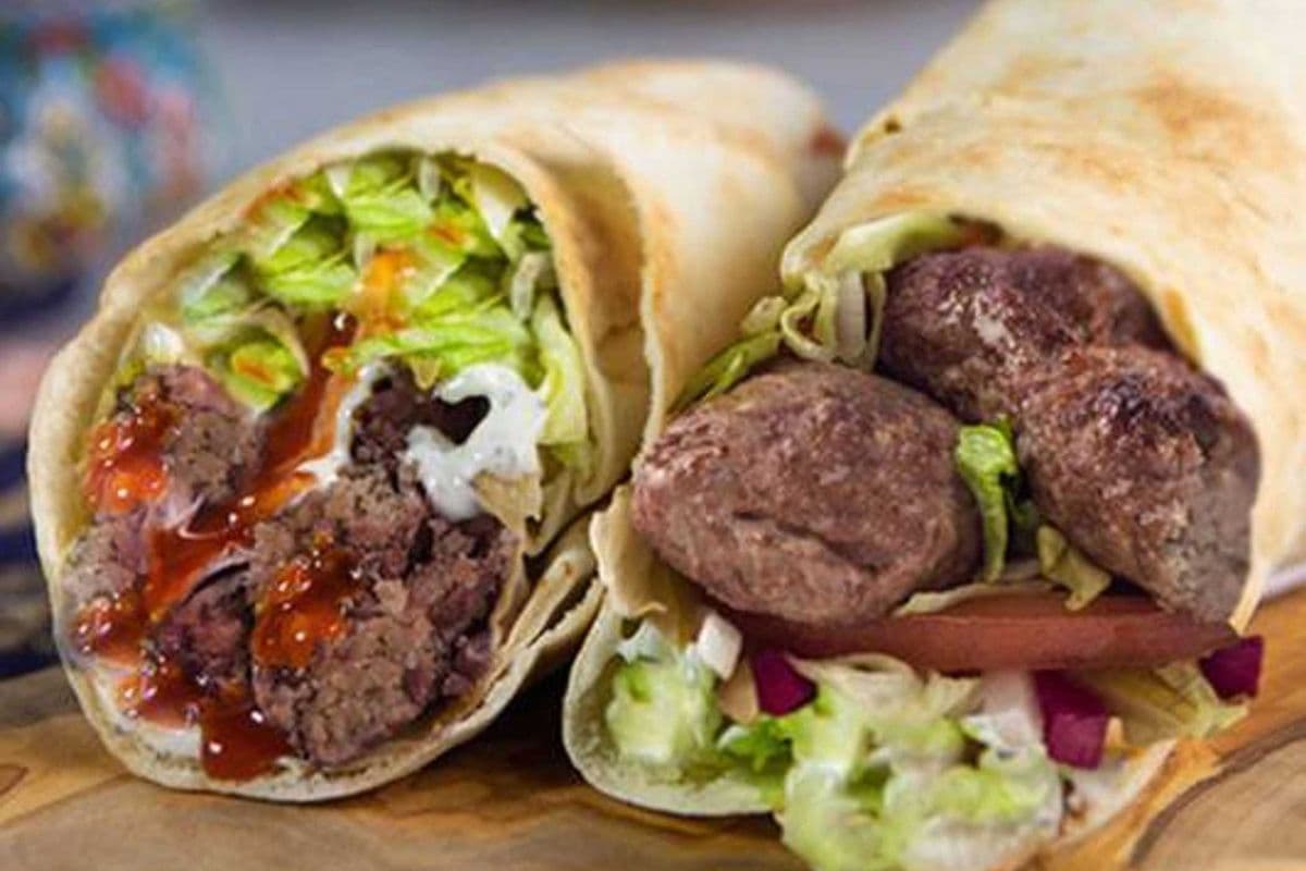 Shish kebab wrap Large