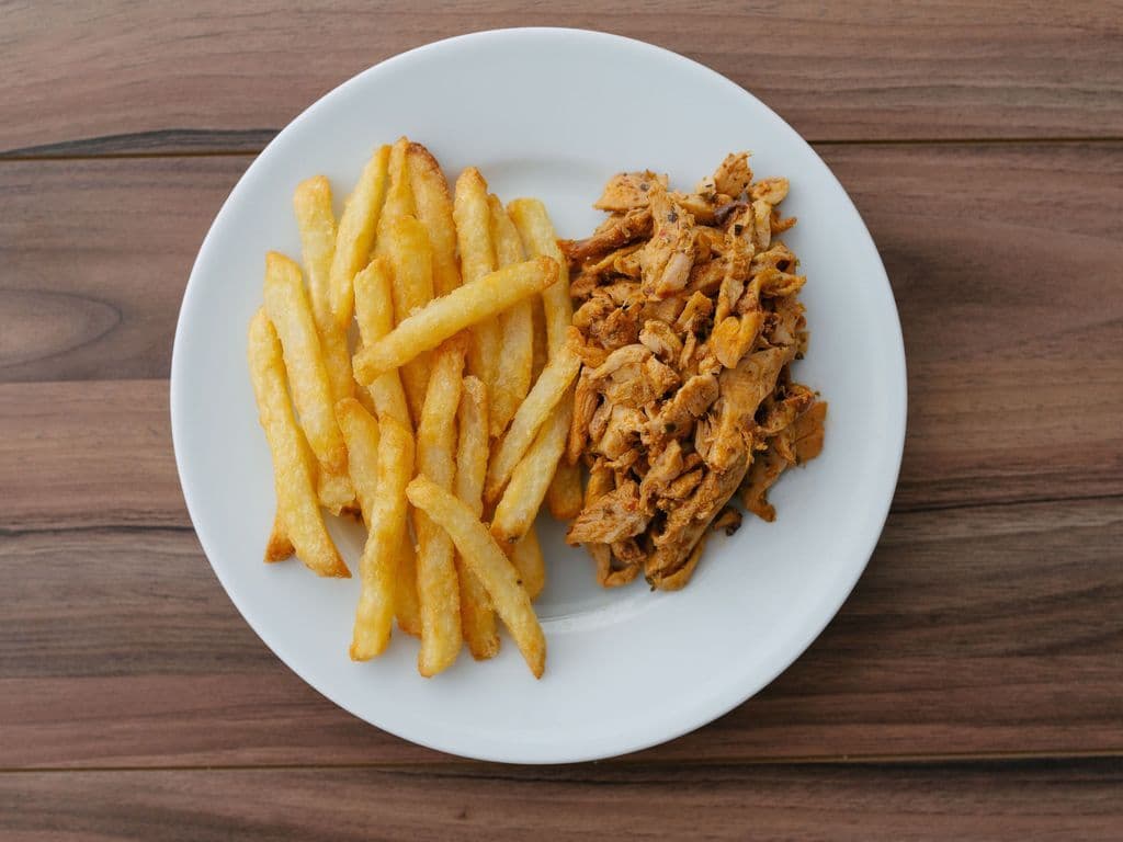 Small Fries & Chicken Donair Meat