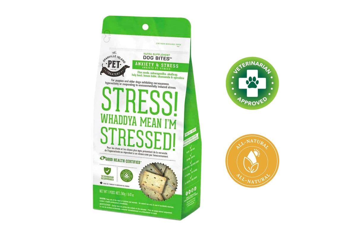 Granville Island Pet Treatery Anxiety and Stress Treats Whaddya Mean Stressed Dog Treats (240 g)
