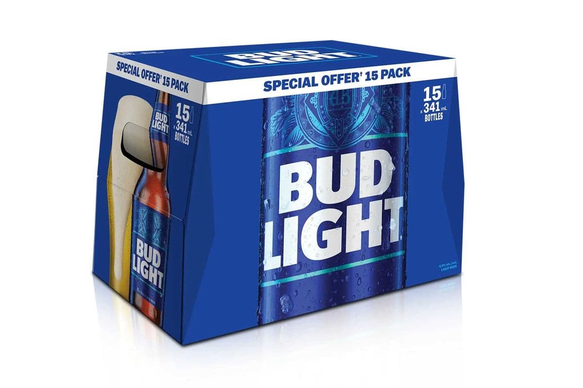 Bud Light (15 x 341 ml Bottles)