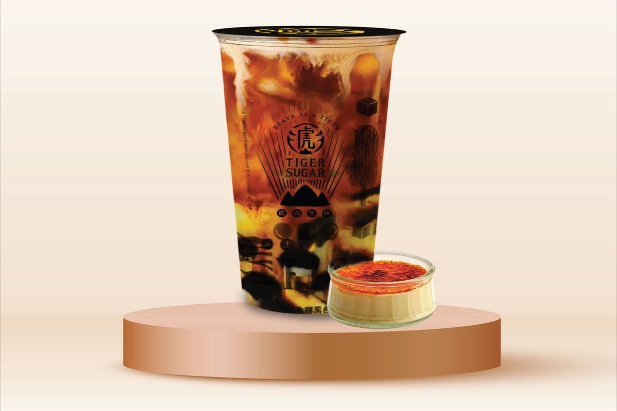Top 5 Black Sugar Creme Brulee with Boba & Cream Mousse