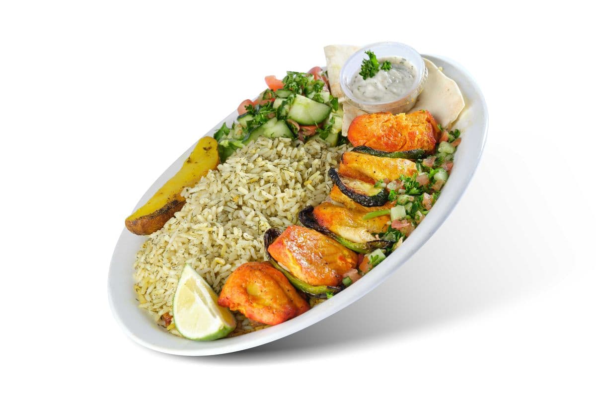 Fish Kabob Plate