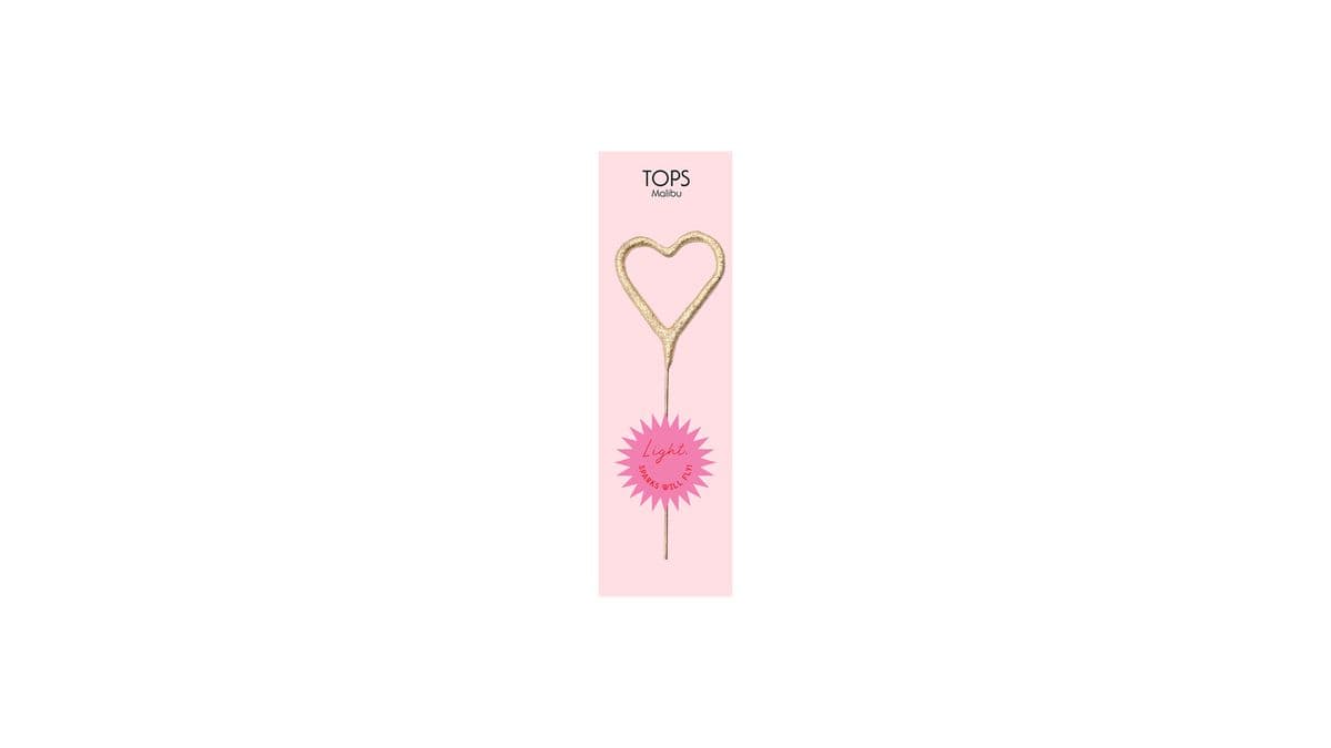 TOPS Malibu "Heart" Sparkler Candle