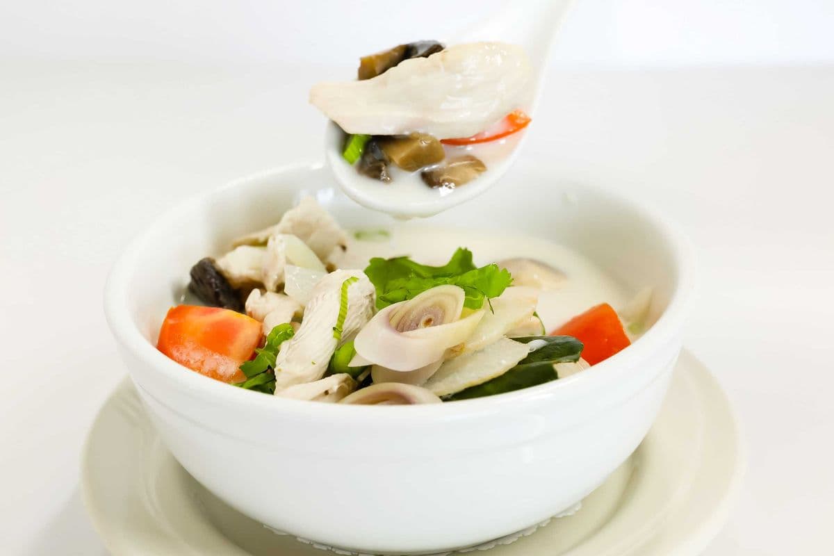 13. Coconut Chicken Soup - (Tom-Kha-Gai)