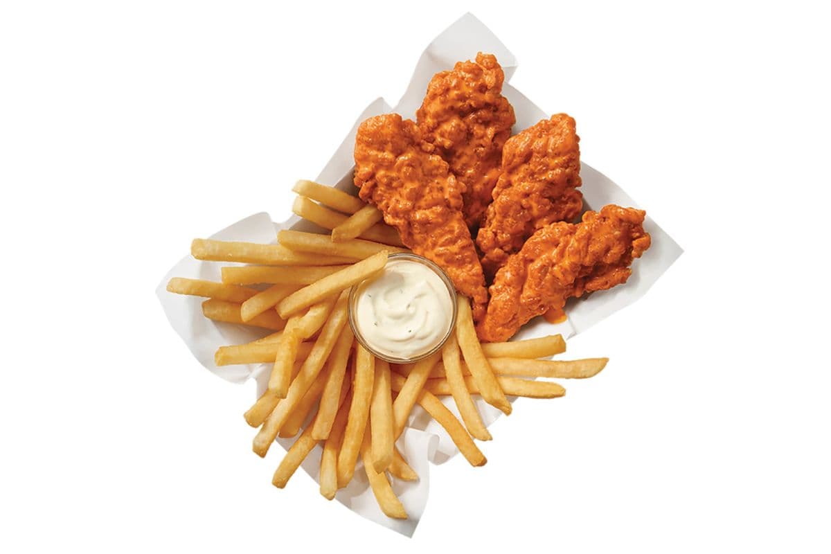 Buffalo Glazed Sauced & Tossed Chicken Strip Basket