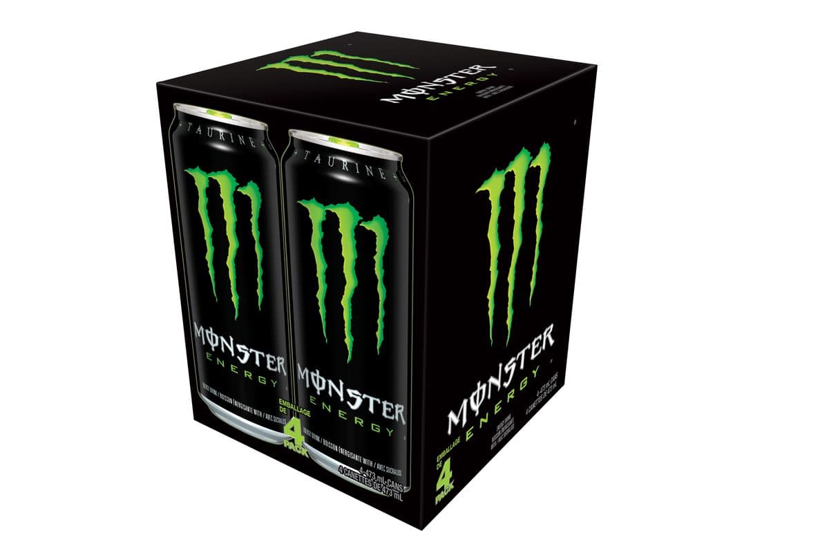 Boisson énergétique Monster (Lot de 4) / Monster Energy (4 pack) (473 ml)