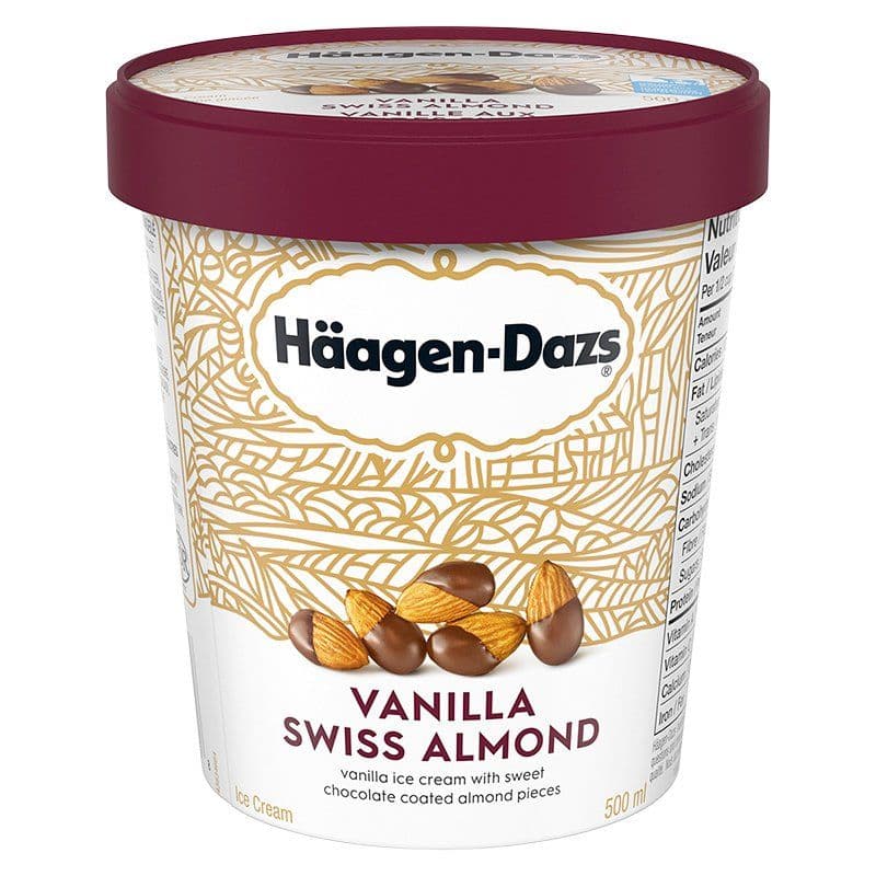 Haagen-Dazs Vanilla Swiss Almond (450 ml)