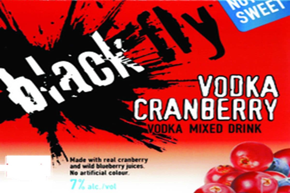 BLACK FLY VODKA CRANBERRY TALL CAN (1 x 473ML)