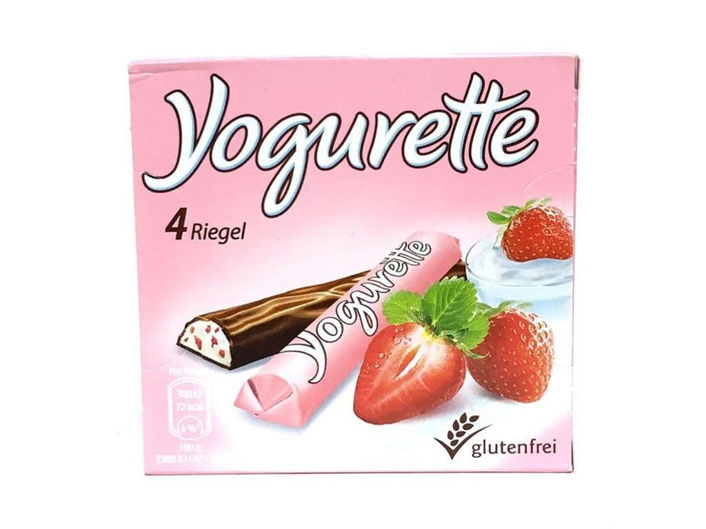 Ferrero Yogurette Strawberry Creme Milk Chocolate Bars 4 Pack