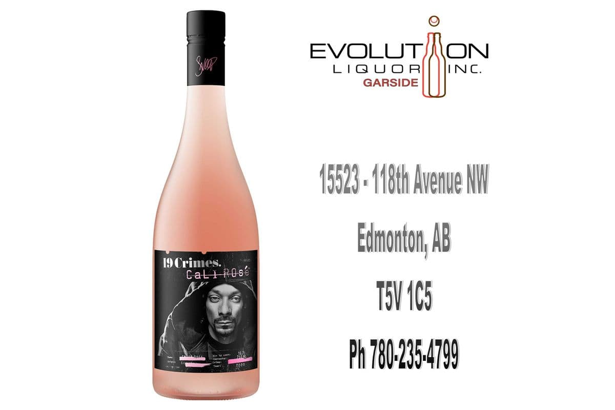 19 Crimes Cali Rose 0750G (1 x 750ml Glass Bottle)