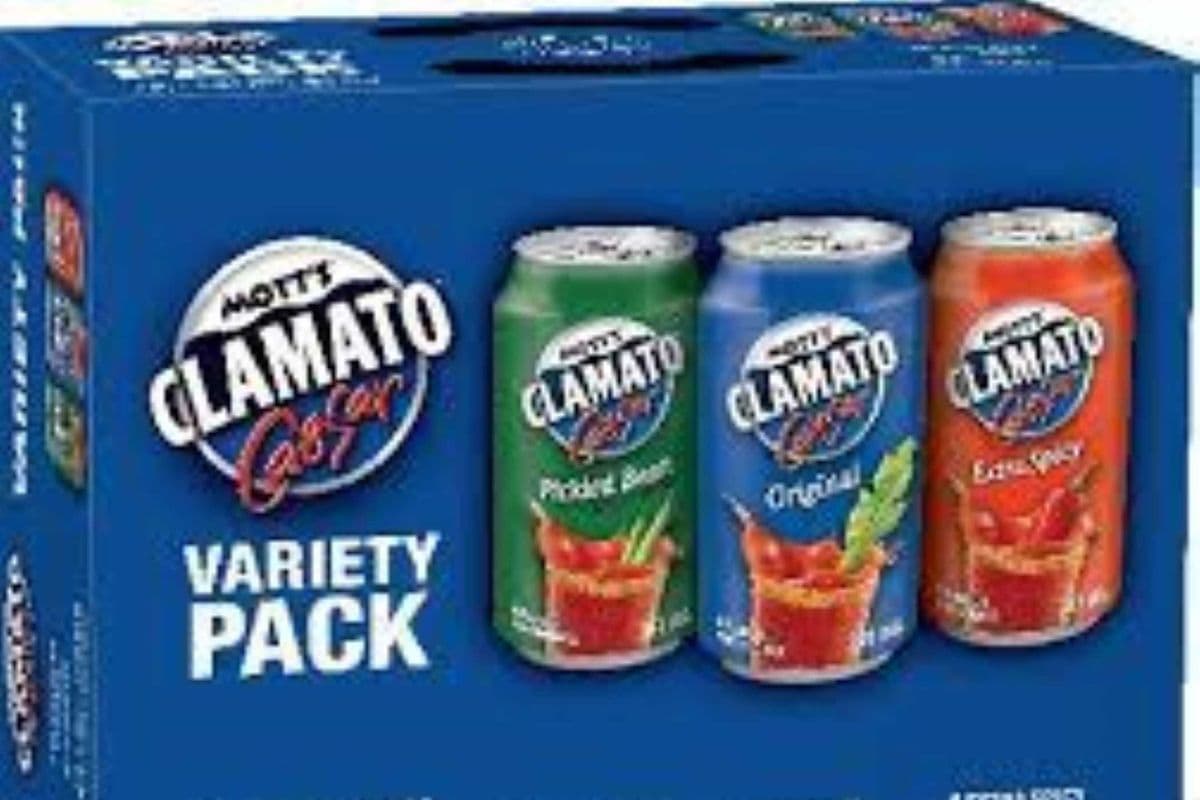 MOTT'S CLAMATO CAESAR VARIETY PACK 12 CANS (1 x 12 CANS)