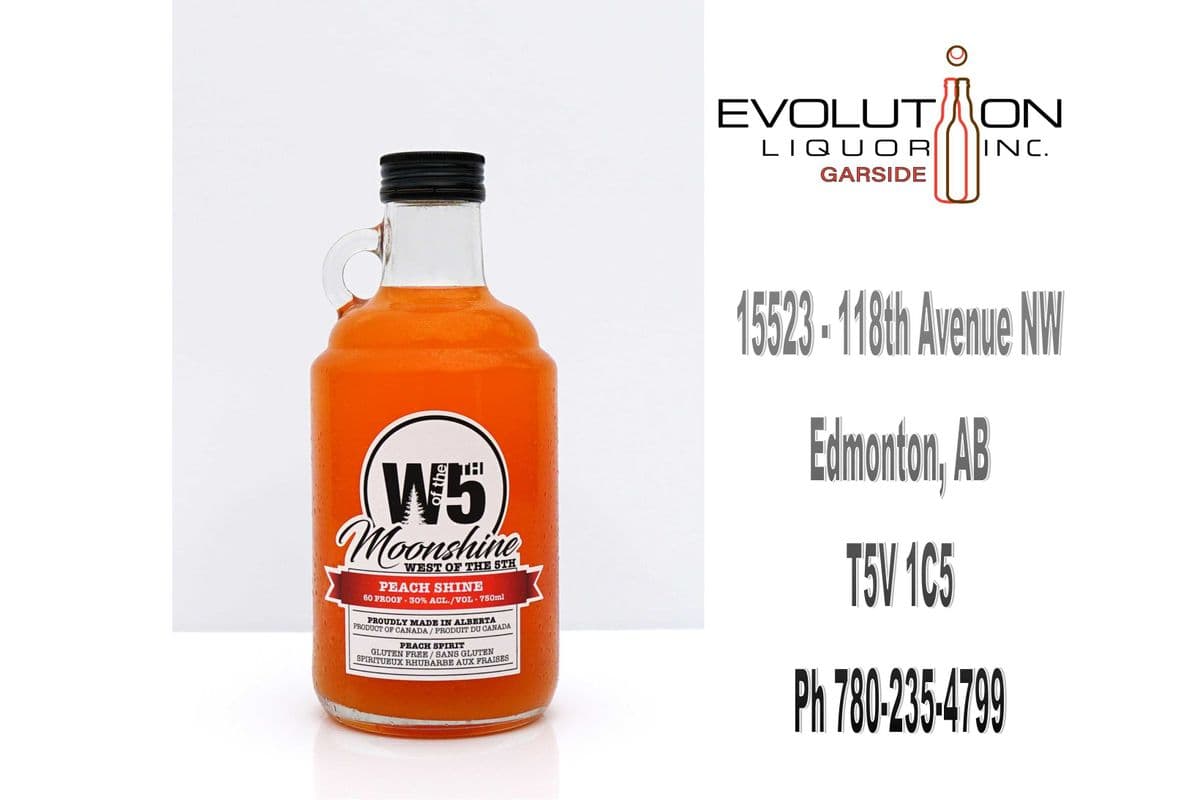West of the 5th Moonshine Peach 0750G (1 x 750ml Glass Jug)