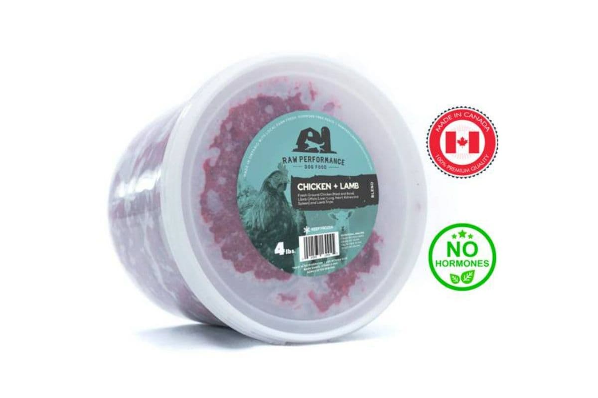 Raw Performance - Chicken & Lamb Raw Dog Food (4 lbs)