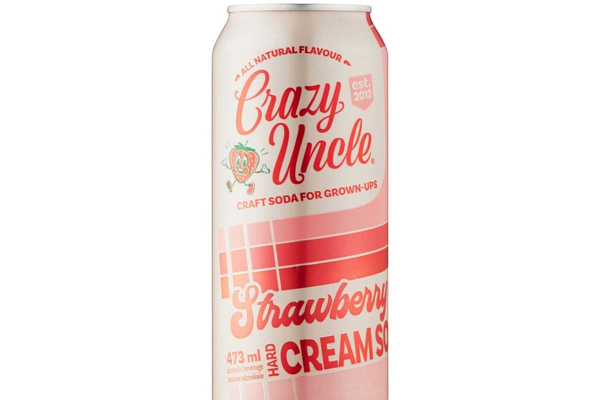 Crazy Uncle Strawberry Cream Soda (1 x 473 ml)