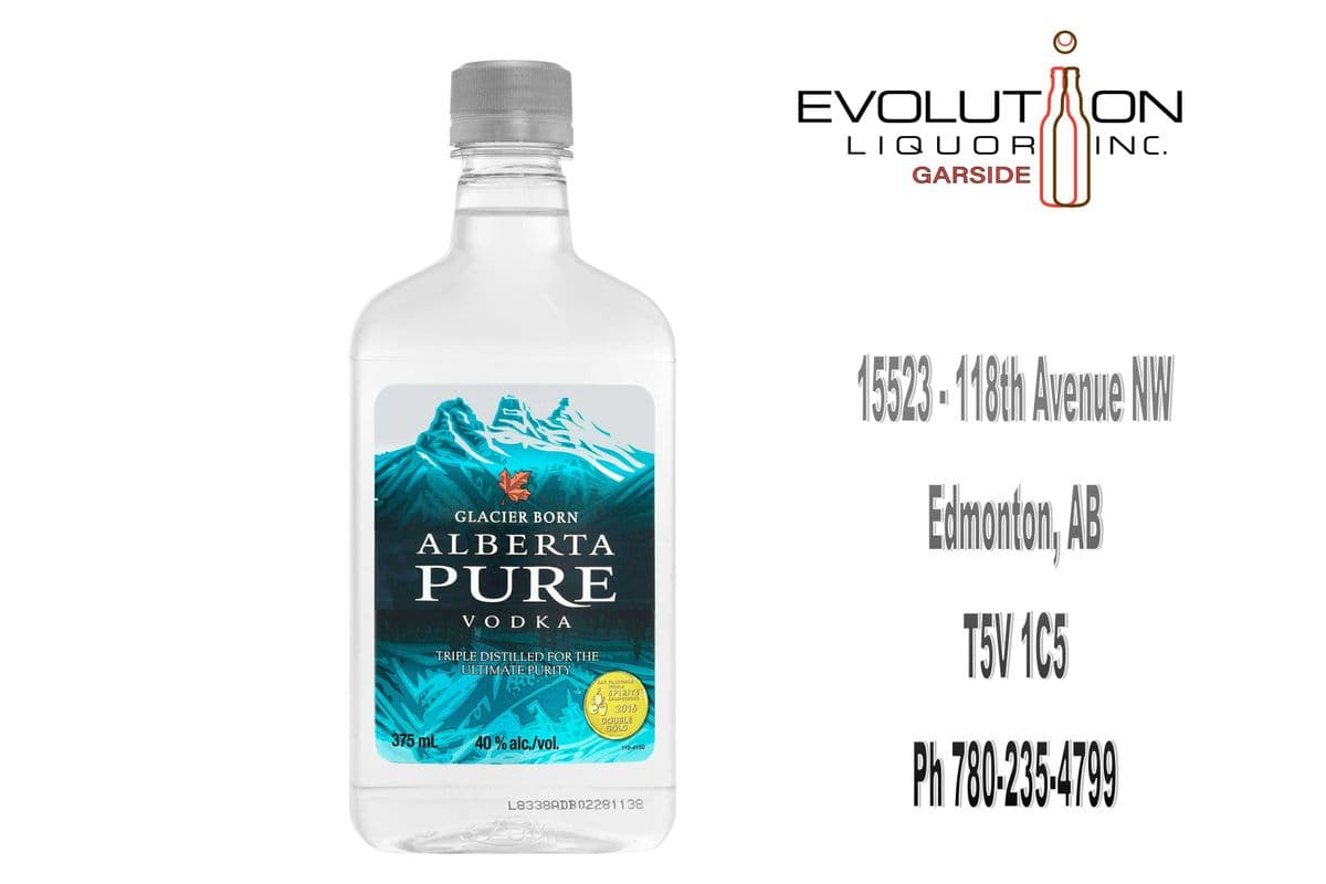 Alberta Pure Vodka 0375P (1 x 375ml Plastic Bottle)