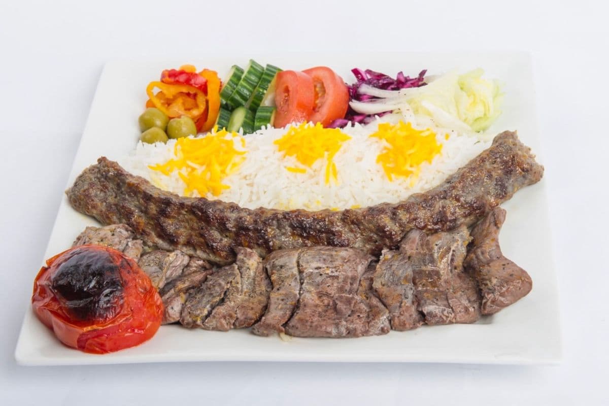 8. Soltani Kebab with Rice