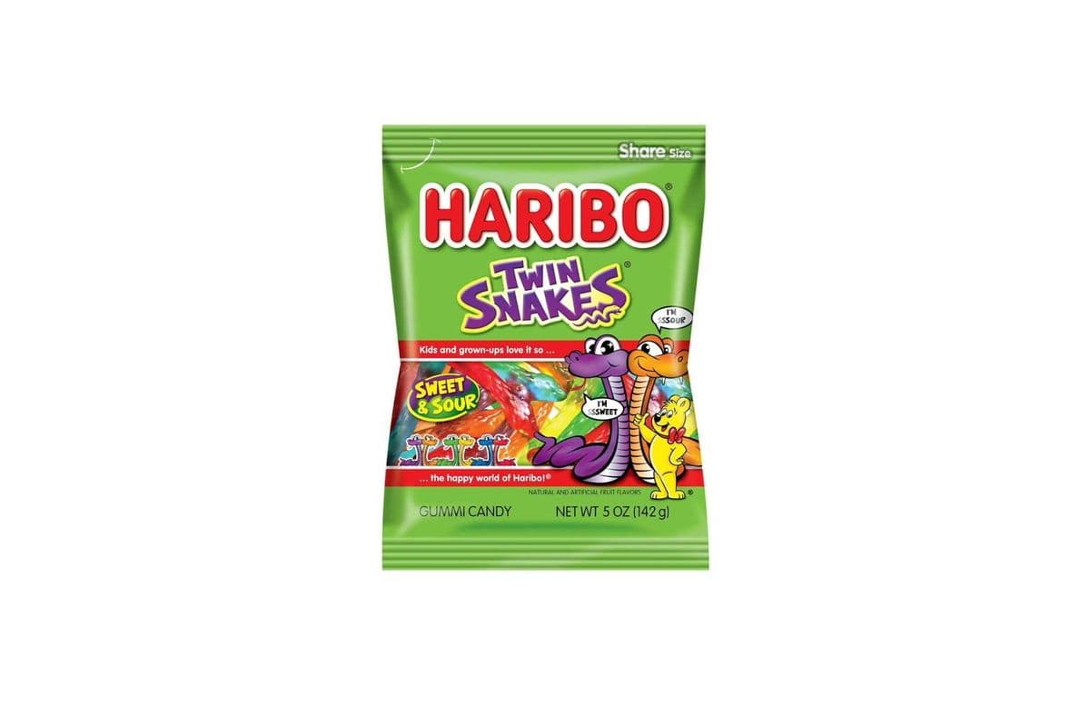 Haribo Twin Snake Gummy Candy 175gm
