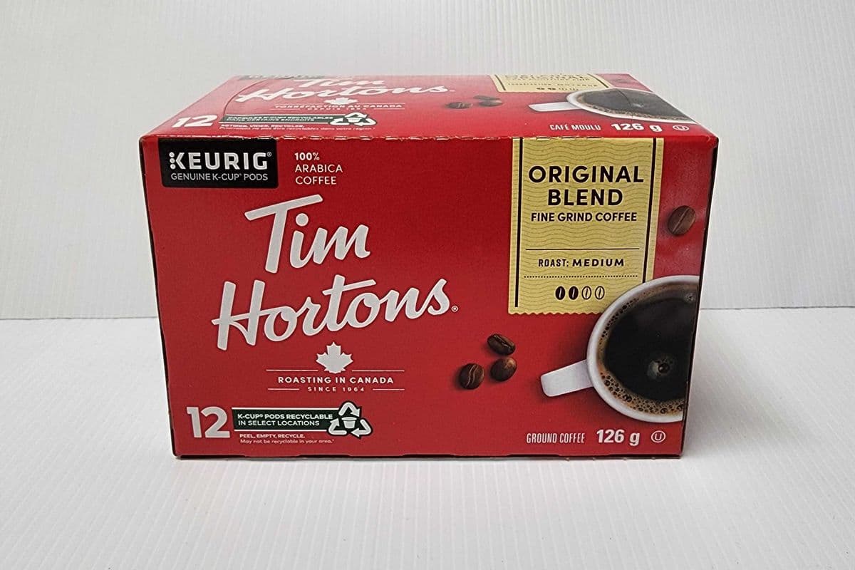 Tim Hortons Original Blend 12 Keurig Pods 126g (12 Pods)