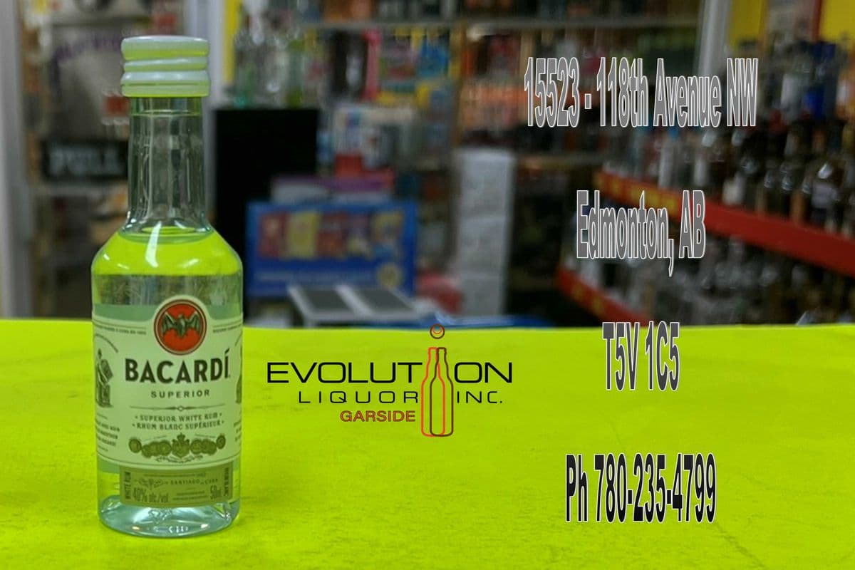 Bacardi Superior White Rum 0050P (1 x 50ml Plastic Bottle)