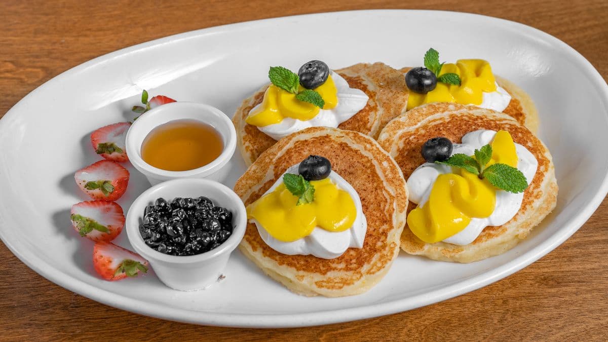 Lemon ricotta pancakes