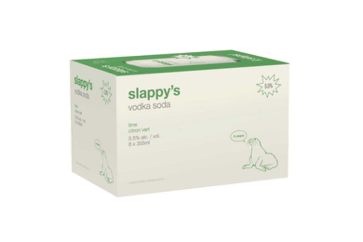 Slappy's Vodka Soda Lime (6 x 355ml Can)
