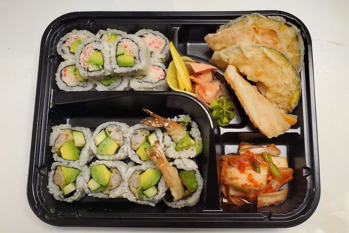 Tempura Shrimp Roll & Vegetable Crunch Roll