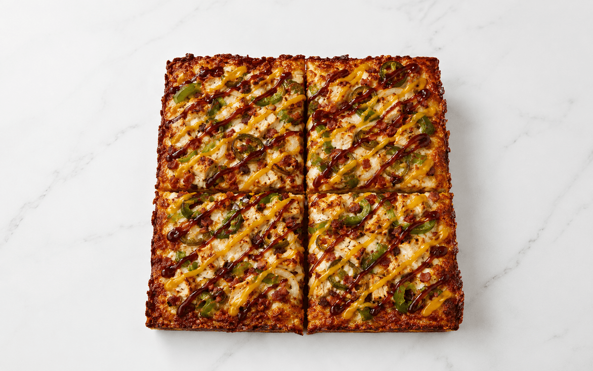 4 Square Tangy BBQ Chicken