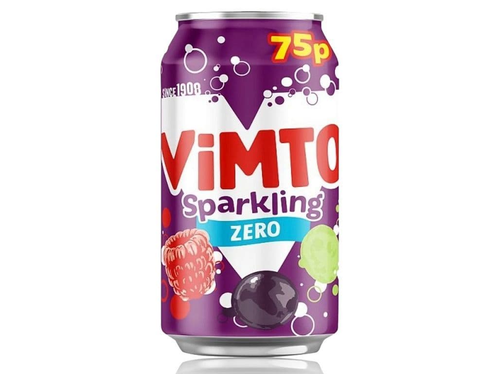 Vimto Sparkling Zero 330ml UK British Drink Berry Mix