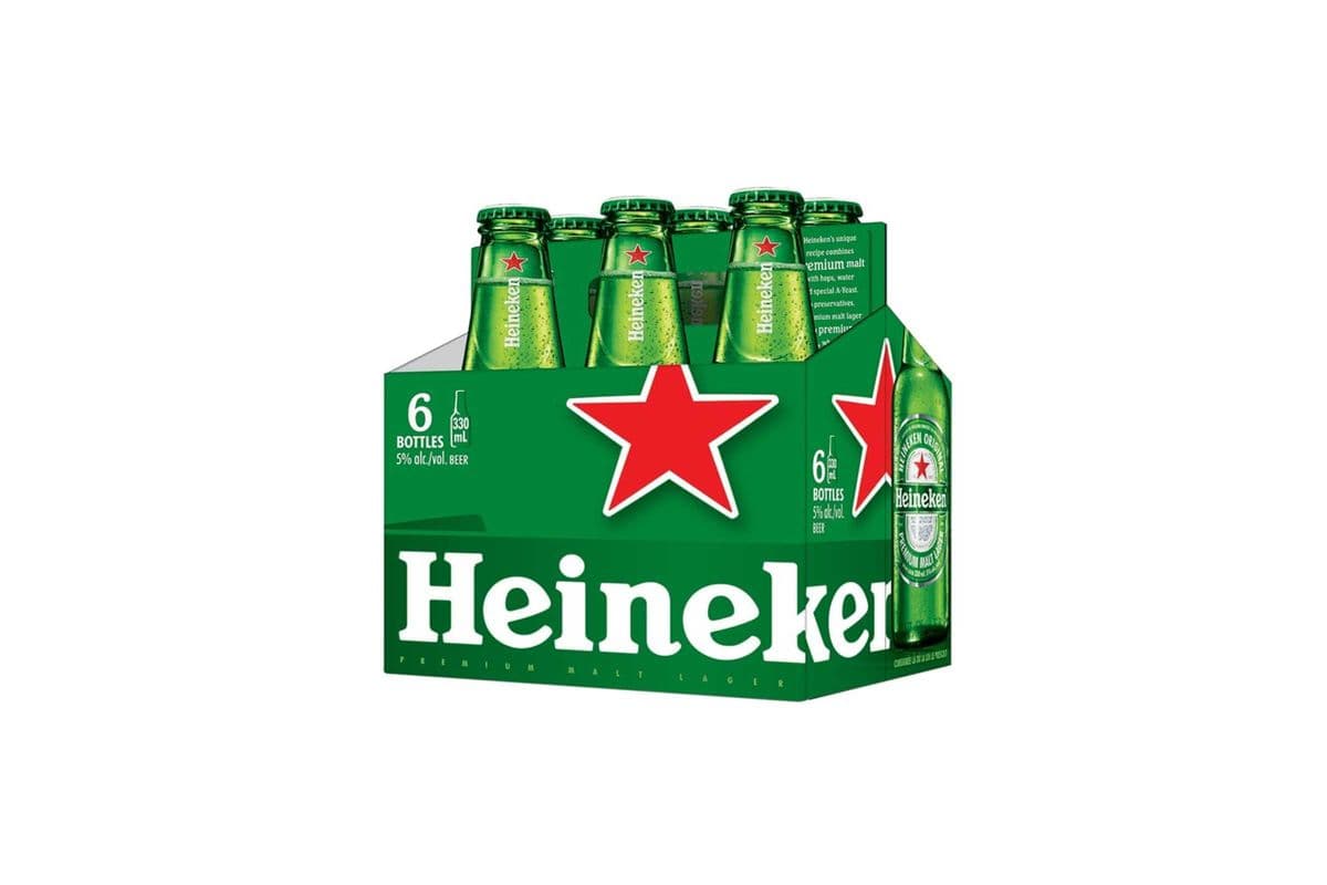 Heineken 6 PB (6 x 330 ml Bottles)