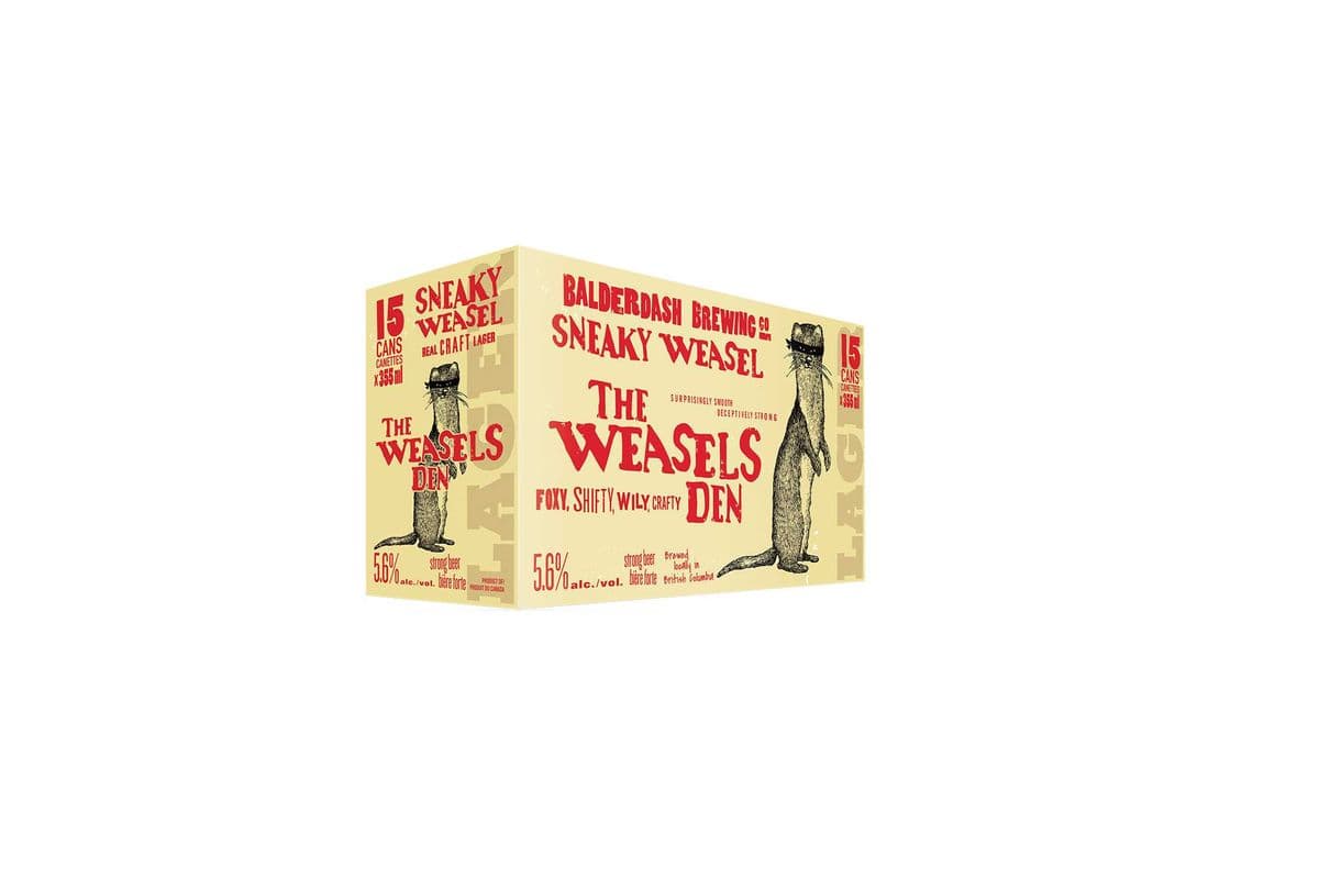 Sneaky Weasel Craft Lager (15 x 355 ml Can)