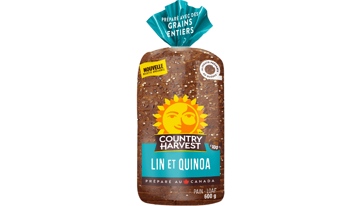 Pain Country Harvest Lin et Quinoa Bread 600g