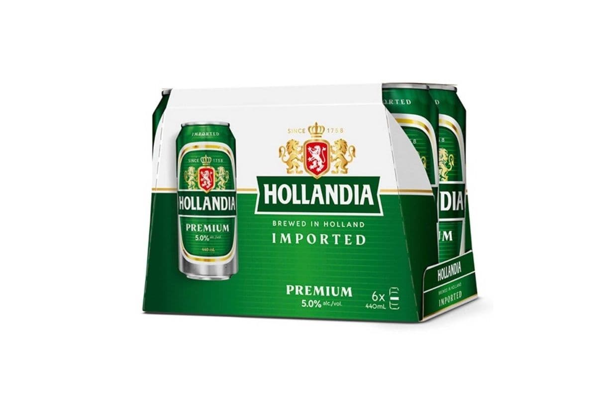 HOLLANDIA PREMIUM LAGER 6PK CAN (1 x 473 ML)