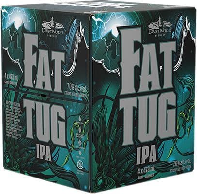 Driftwood Brewing Fat Tug IPA, 4 x 473 ml