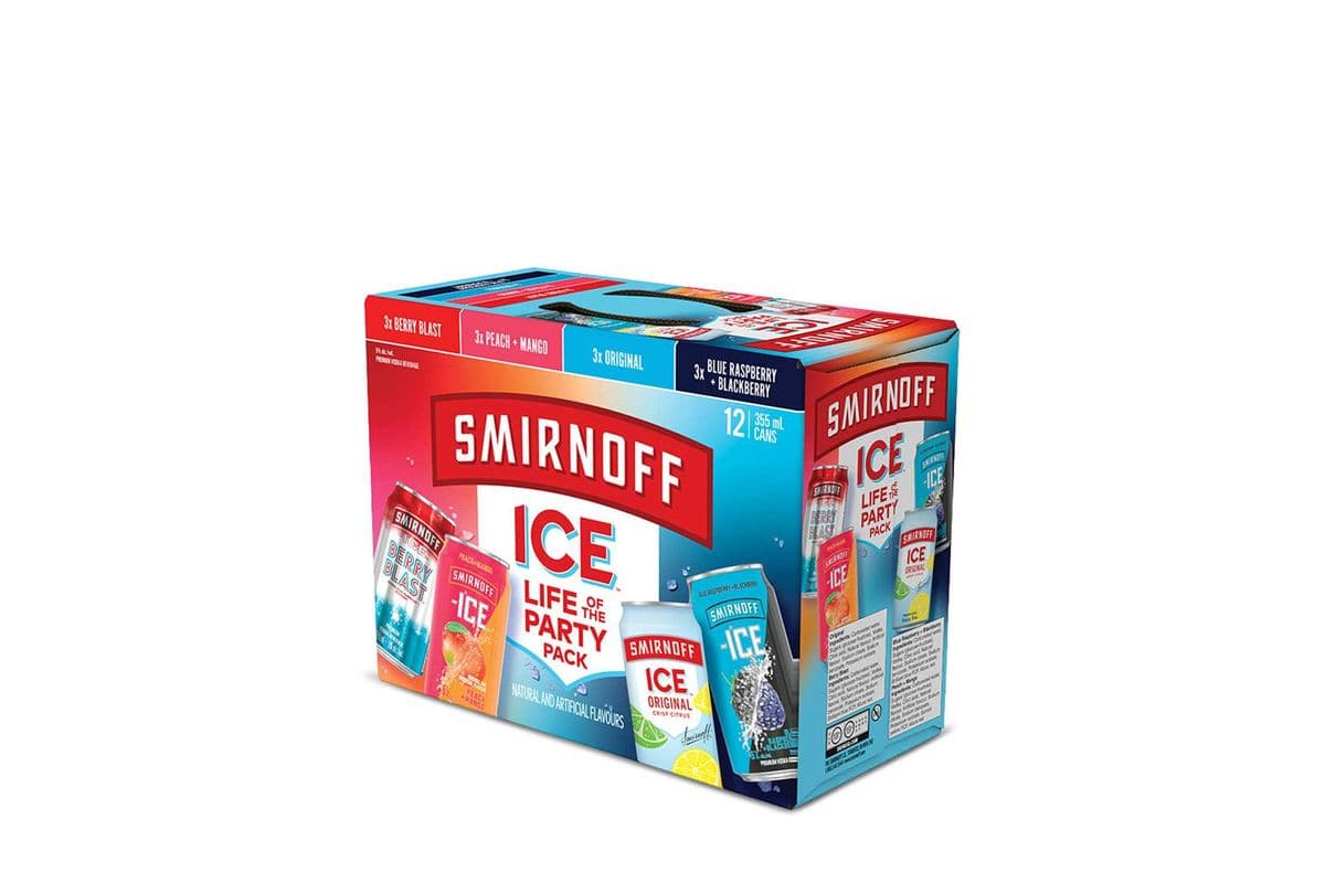 Smirnoff Ice Life Of The Party Pack (12 x 355 ml)