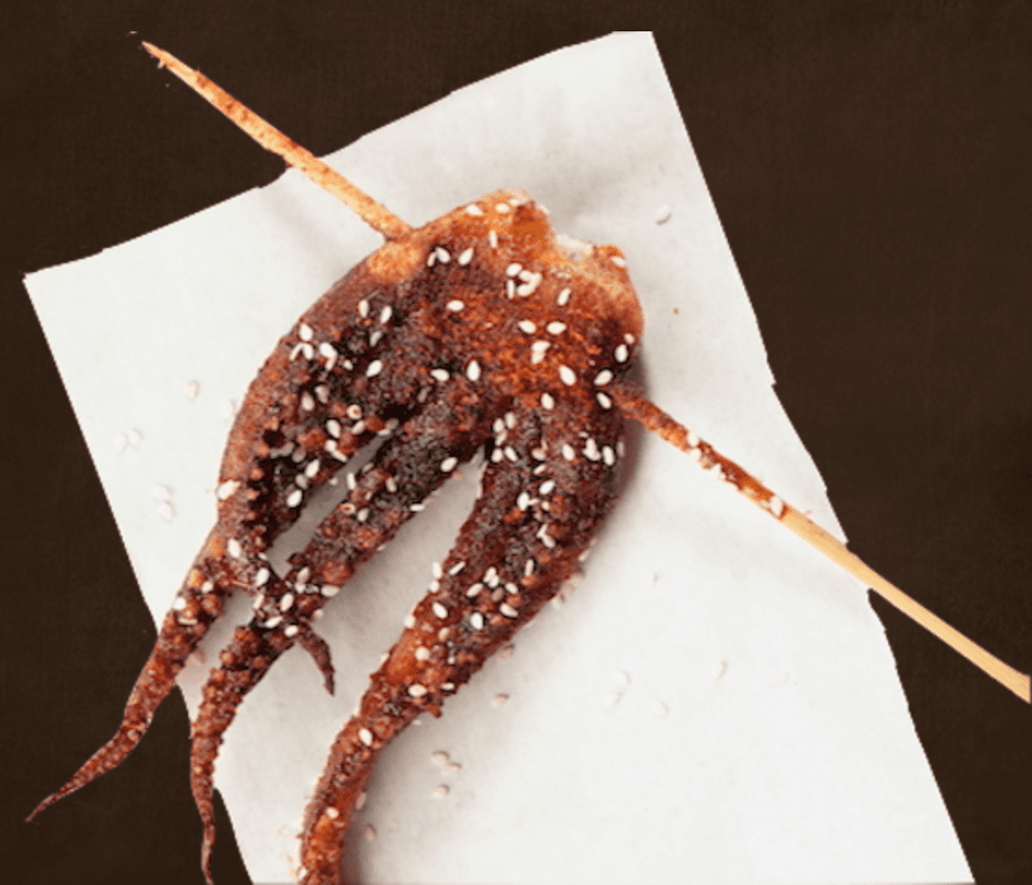 604. Sizzling Tentacle (1 pc) 铁板鱿鱼须
