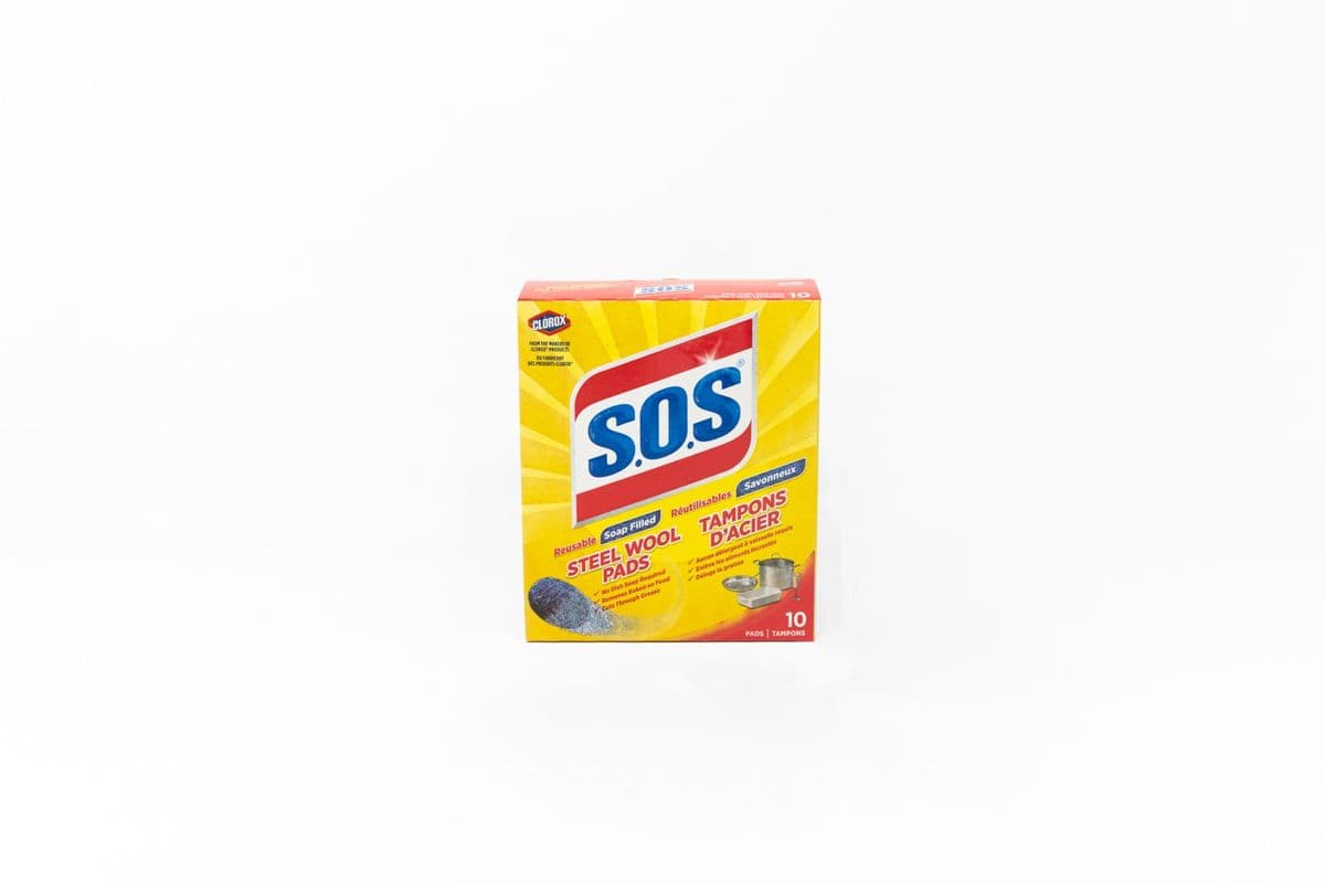 S.O.S Steel Wool Pads (10 Pads)