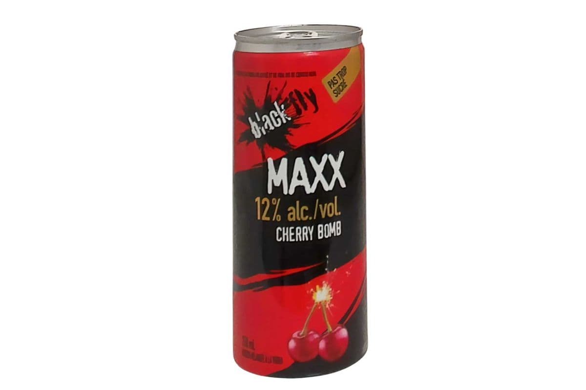 BLACK FLY VODKA MAXX CHERRY BOMB 250 ML (NEW ITEM) (1 x 250 ML)