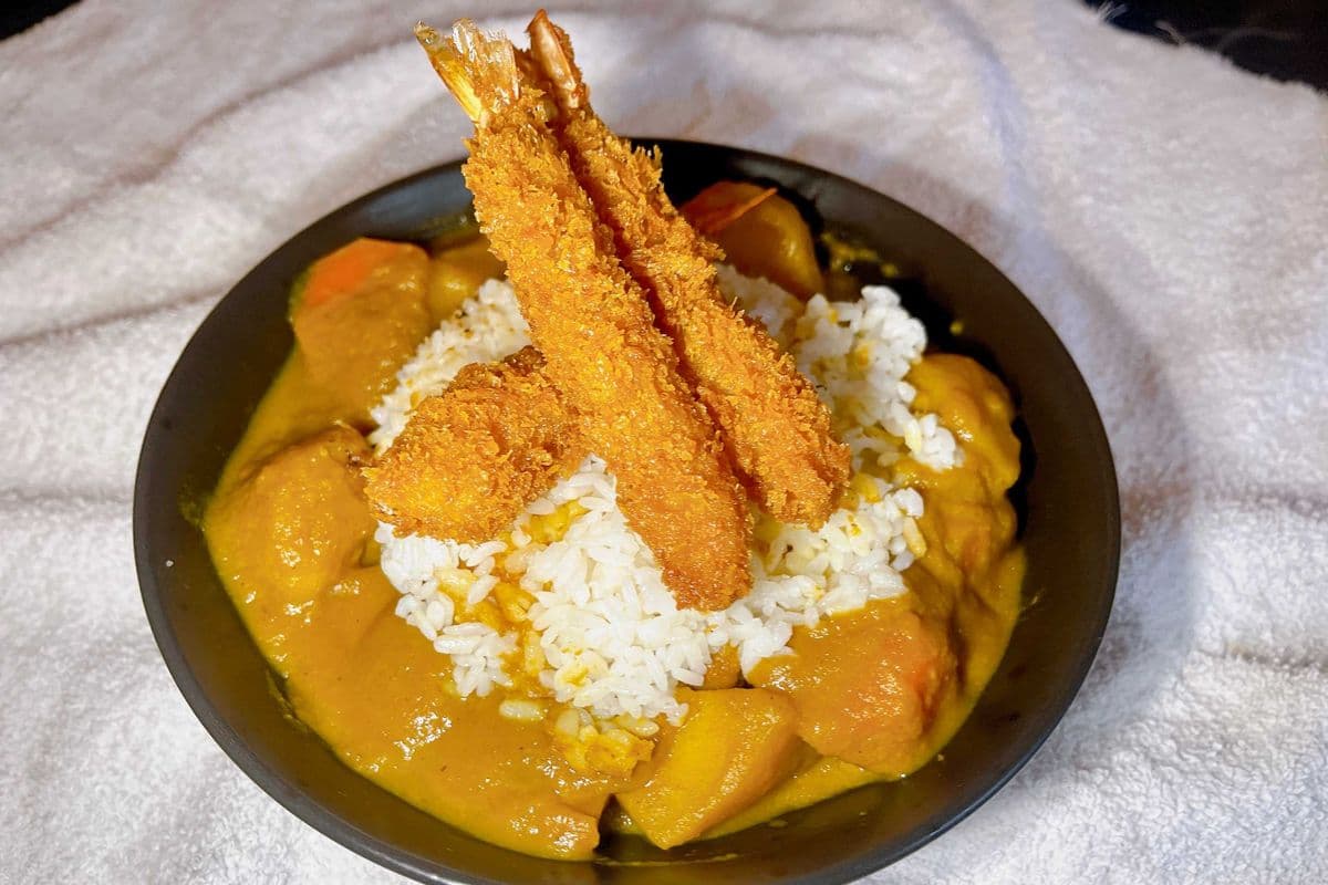 Curry Crevette-Tempura-Shrimp