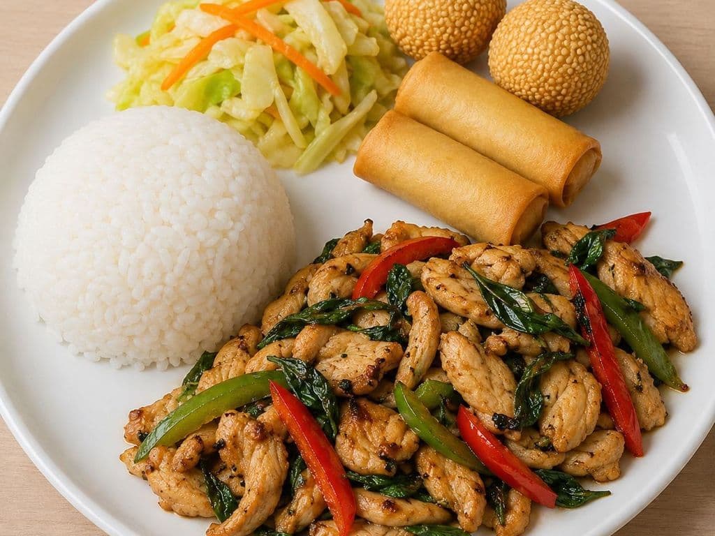 Basil Chicken Combo