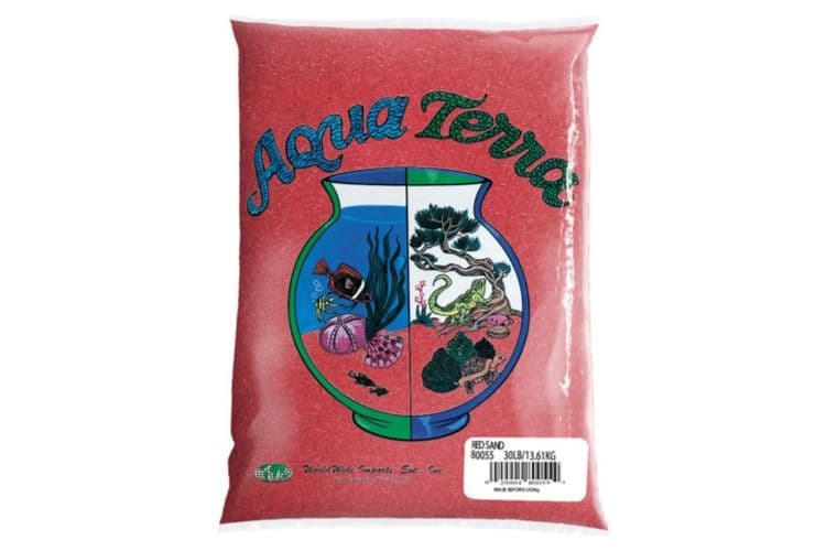 Nature's Ocean Aqua Terra Gravel Sand Red (5 lbs)