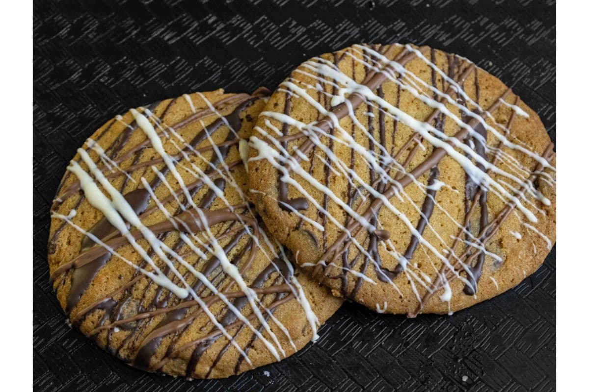 Triple chocolate chip cookies