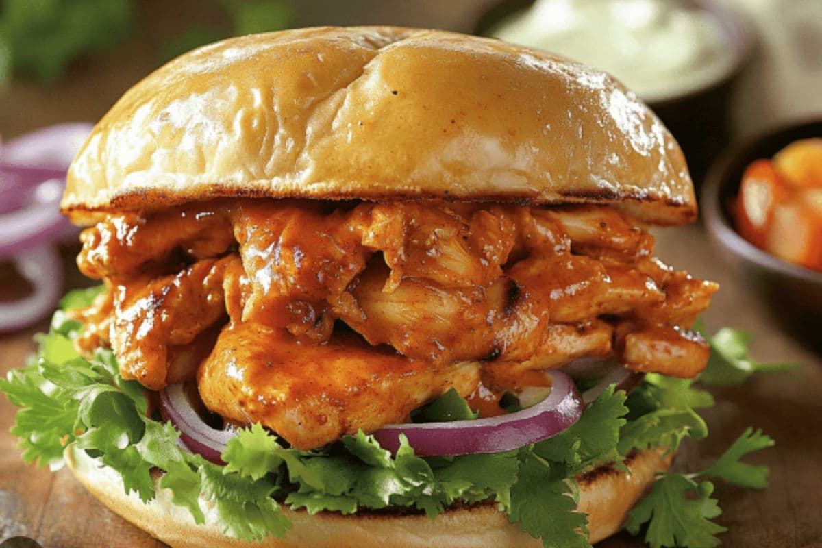 Spicy Chicken 65 Burger
