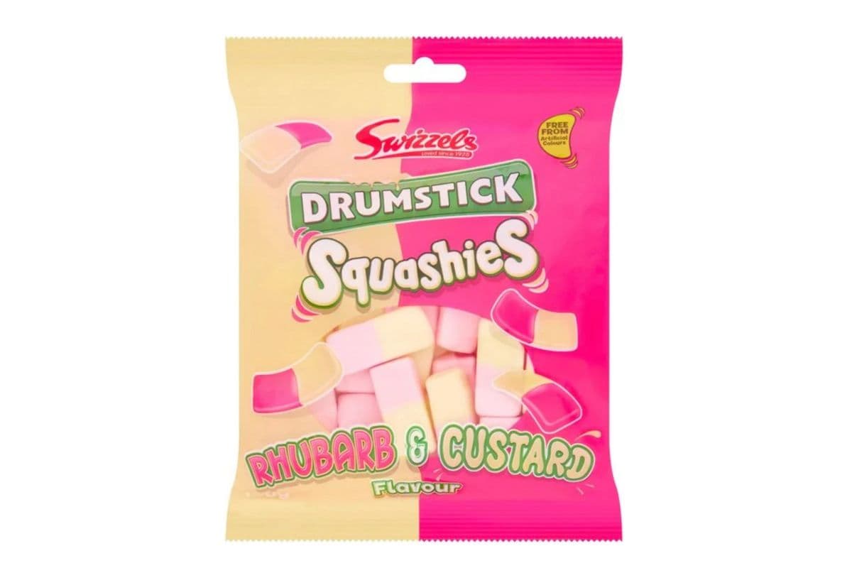 Squashies Rhubarb and Custard (120 g)
