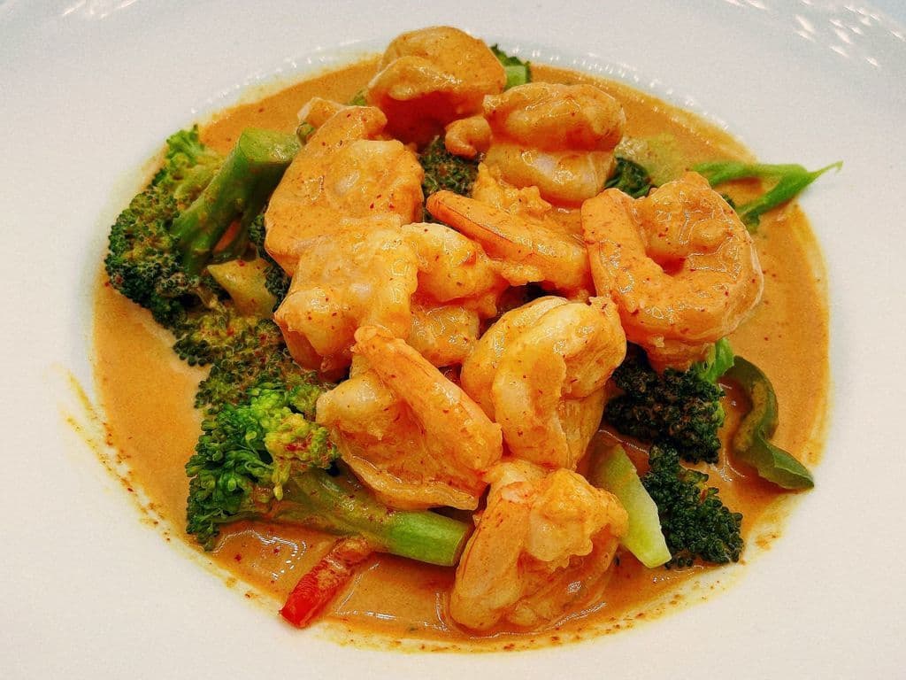 Red Curry Shrimp w Rice
