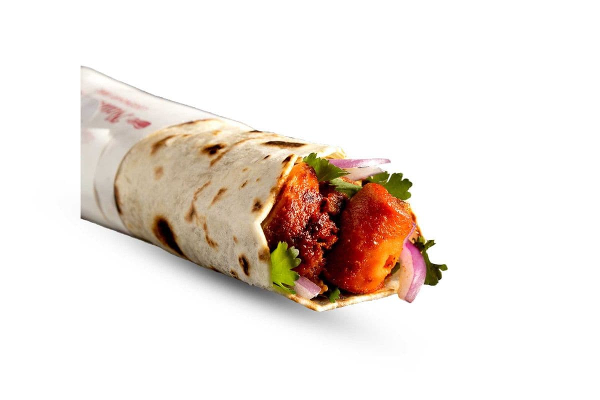 Soya Chaap Spicy Tikka Roll