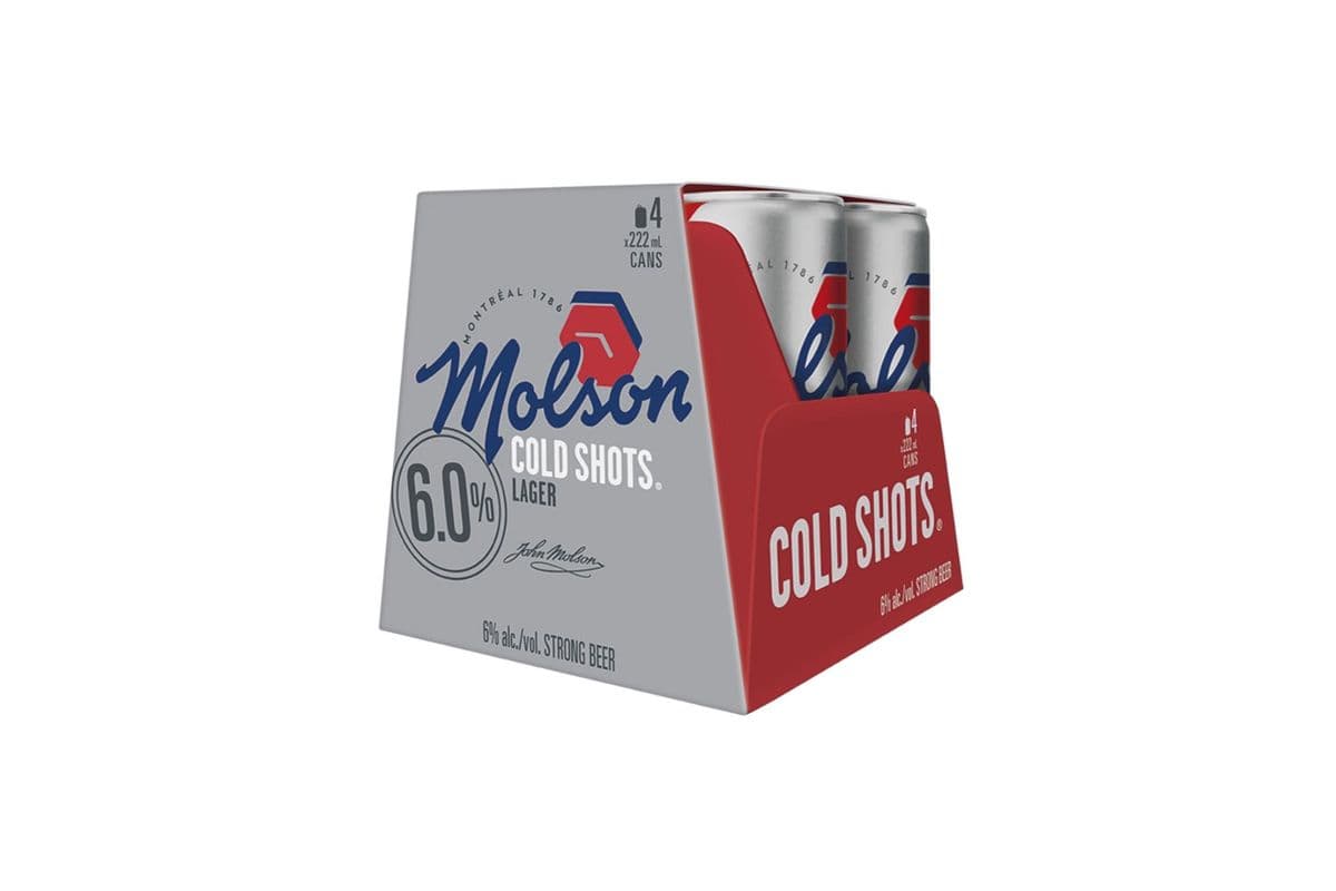Molson Cold Shots (4 x 222 ml Can)