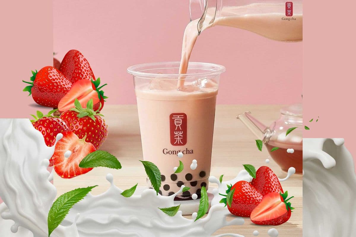 Strawberry Milk Green Tea