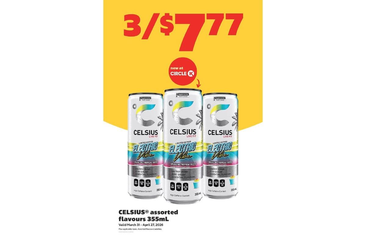 Celsius (355 ml) - 3 for $7.77