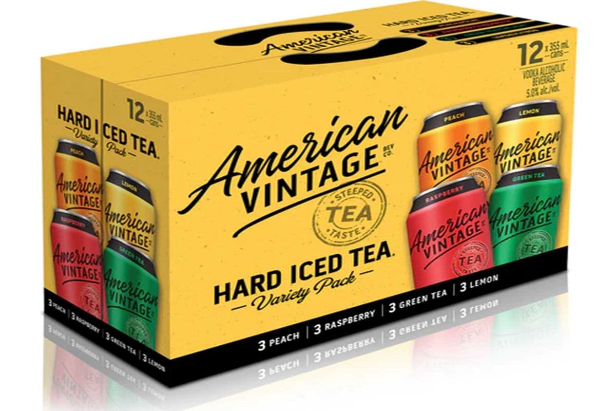 AMERICAN VINTAGE HARD ICE TEA VARIETY PACK 12 CANS (12 x 355 ML)