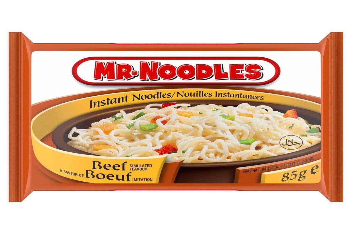MR NOODLES INSTANT NOODLES BEEF FLAVOUR (85G) (190 Cal)